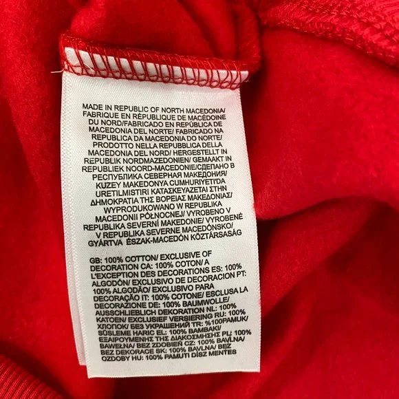 NWT The North Face Half Dome Pullover Hoodie Color Red Size M, L, XL, XXL - Picture 5 of 6